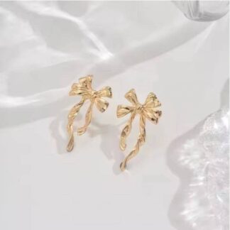 Bow Shapped Stud Earrings