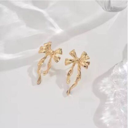 Bow Shapped Stud Earrings