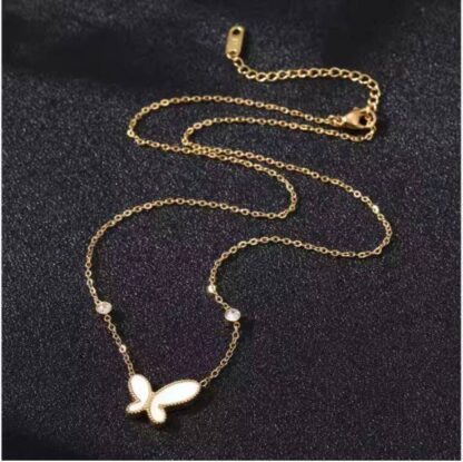 Butterfly Shaped Pendant Necklace