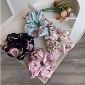 Embroidered Large Intestine Scrunchies