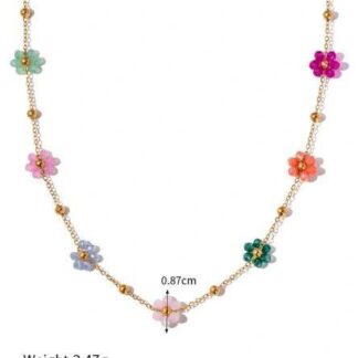 Sunflower Beads Necklace and Bracelet