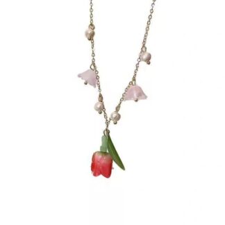 Tulip Pearl Necklace