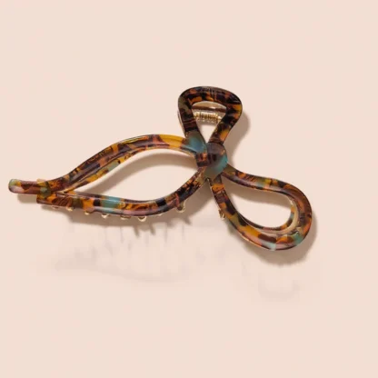 Leopard Print Bow Hair Claws - Image 2
