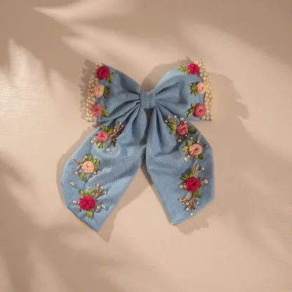 Pearl Embroidery Bows - Image 2