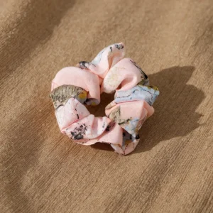 Satin Silk Floral Printed Scrunchies