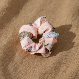 Satin Silk Floral Printed Scrunchies