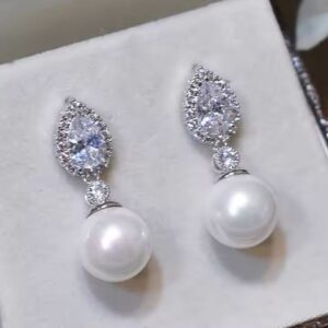 Bride Pendant Pear Cut Earrings